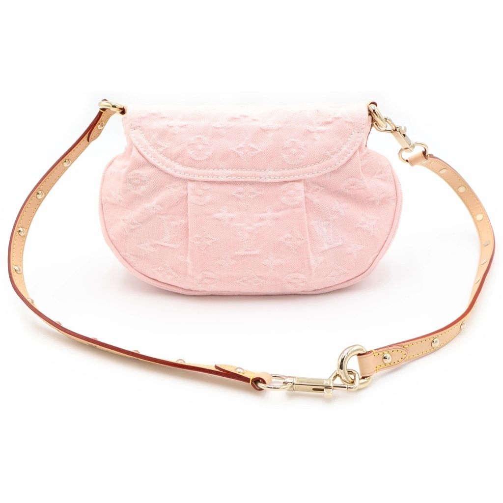 Louis Vuitton Monogram Denim Sunset 2-Way Mini Shoulder Bag Washed Pink Brown — view 2