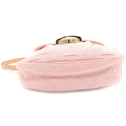 Louis Vuitton Monogram Denim Sunset 2-Way Mini Shoulder Bag Washed Pink Brown — view 4