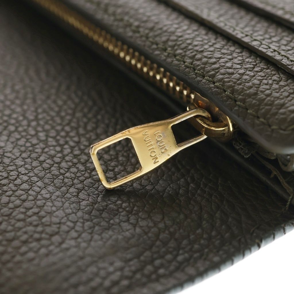 Louis Vuitton Empreinte Portefeuille Sarah Wallet Card Case Khaki Pink Leather — view 6