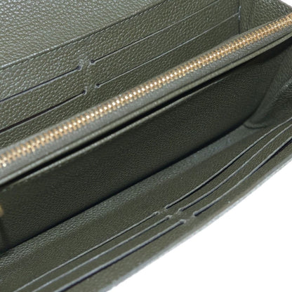 Louis Vuitton Empreinte Portefeuille Sarah Wallet Card Case Khaki Pink Leather — view 4