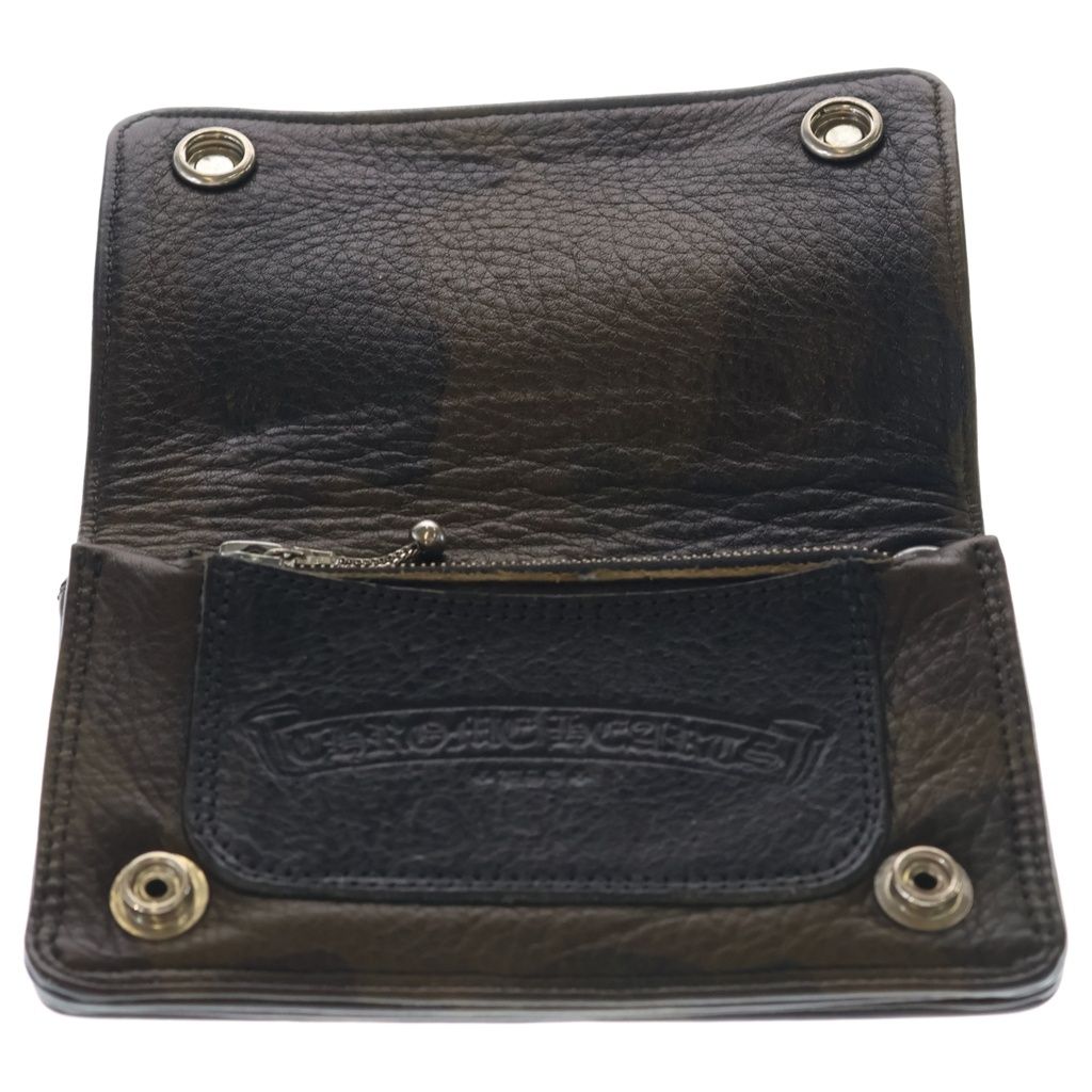 Chrome Hearts Cross Ball Button Leather Wallet Camouflage Khaki — view 4