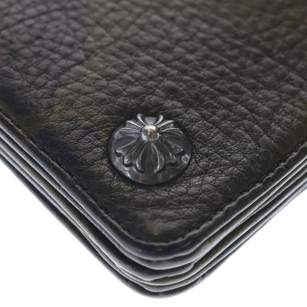 Chrome Hearts Cross Ball Button Leather Wallet Camouflage Khaki — view 6