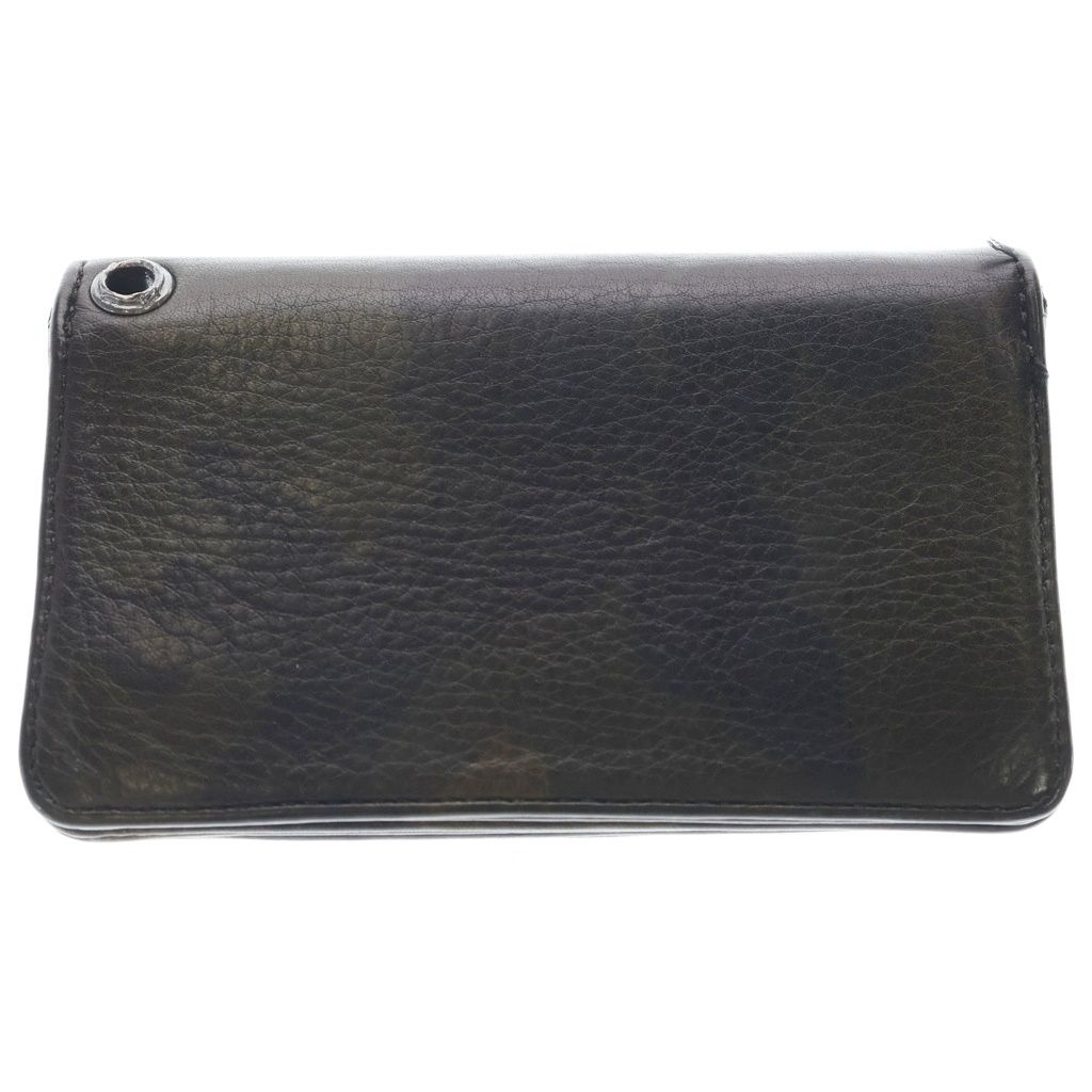 Chrome Hearts Cross Ball Button Leather Wallet Camouflage Khaki — view 2