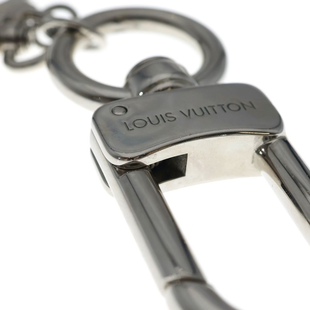 Louis Vuitton Cles Muskton XL Key Charm Bag Key Ring Silver — view 6