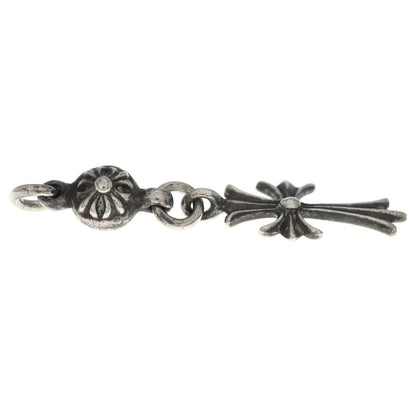 Chrome Hearts Vintage Tny CH Crs 1 Ball Tiny CH Cross Charm Pendant Top Silver — view 3