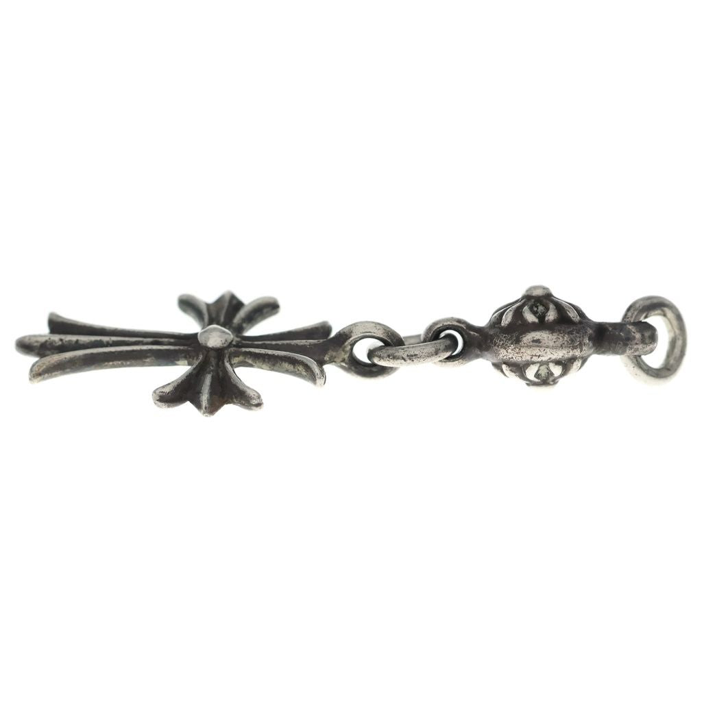 Chrome Hearts Vintage Tny CH Crs 1 Ball Tiny CH Cross Charm Pendant Top Silver — view 4