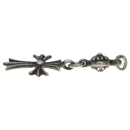 Chrome Hearts Vintage Tny CH Crs 1 Ball Tiny CH Cross Charm Pendant Top Silver — view 4