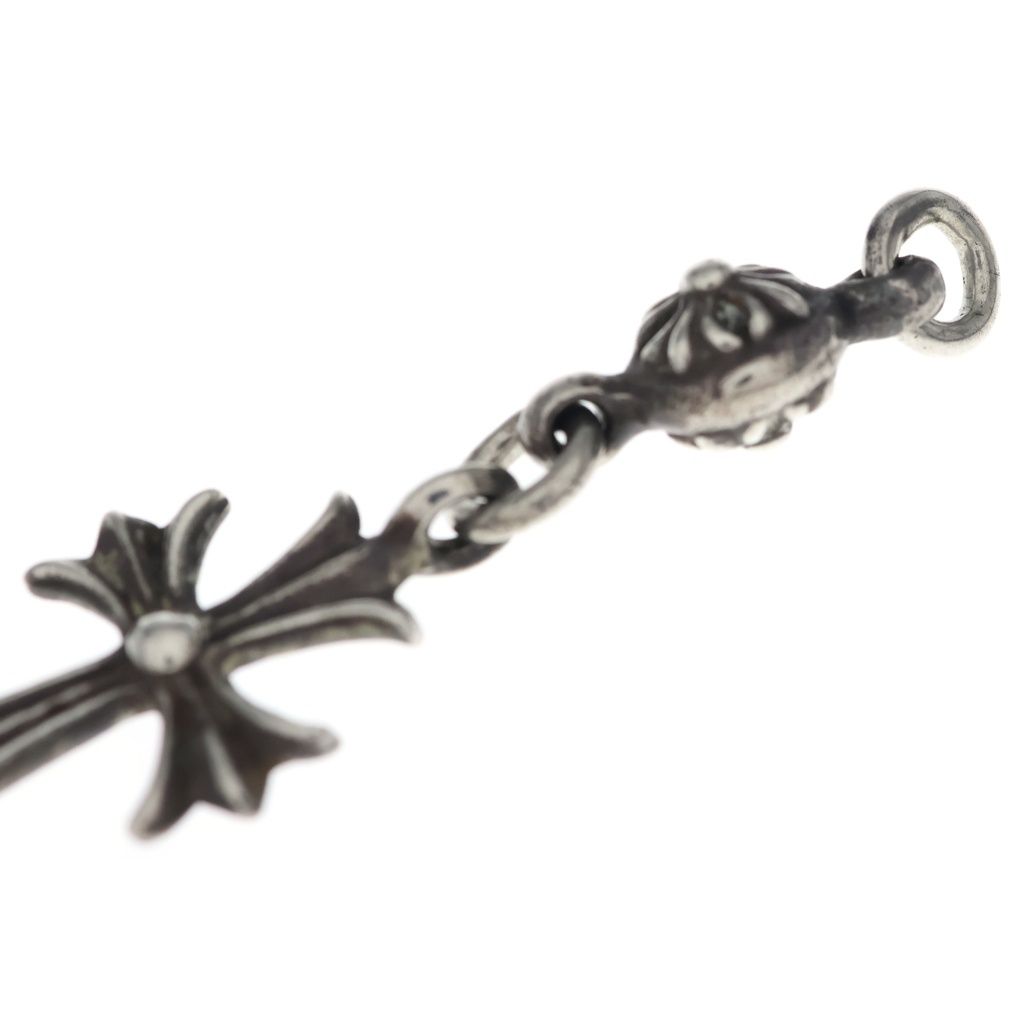 Chrome Hearts Vintage Tny CH Crs 1 Ball Tiny CH Cross Charm Pendant Top Silver — view 6