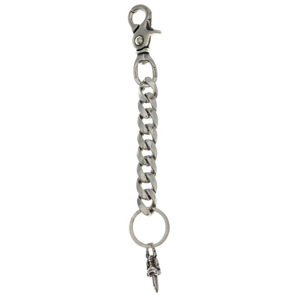 Chrome Hearts Clp Chn Classic-l Long Classic Link Key Chain Silver Key Holder — view 2