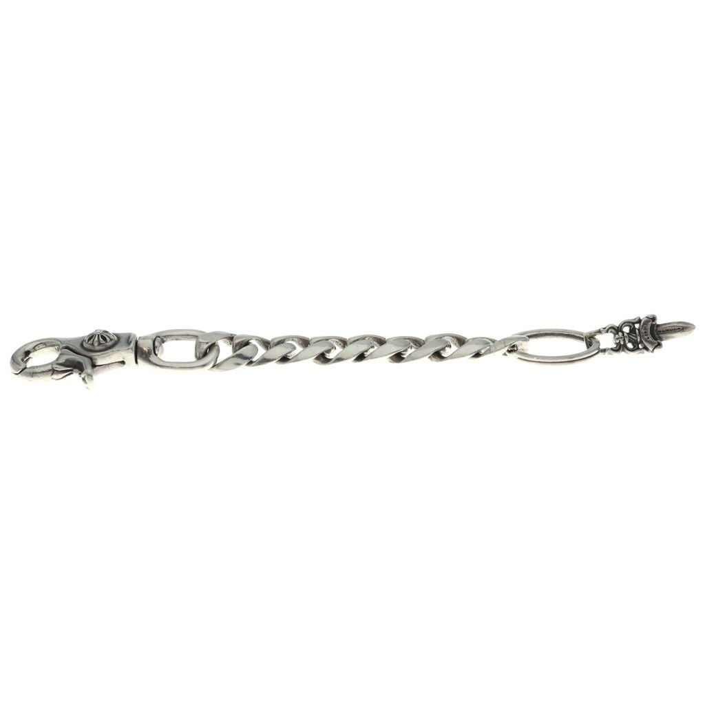 Chrome Hearts Clp Chn Classic-l Long Classic Link Key Chain Silver Key Holder — view 3