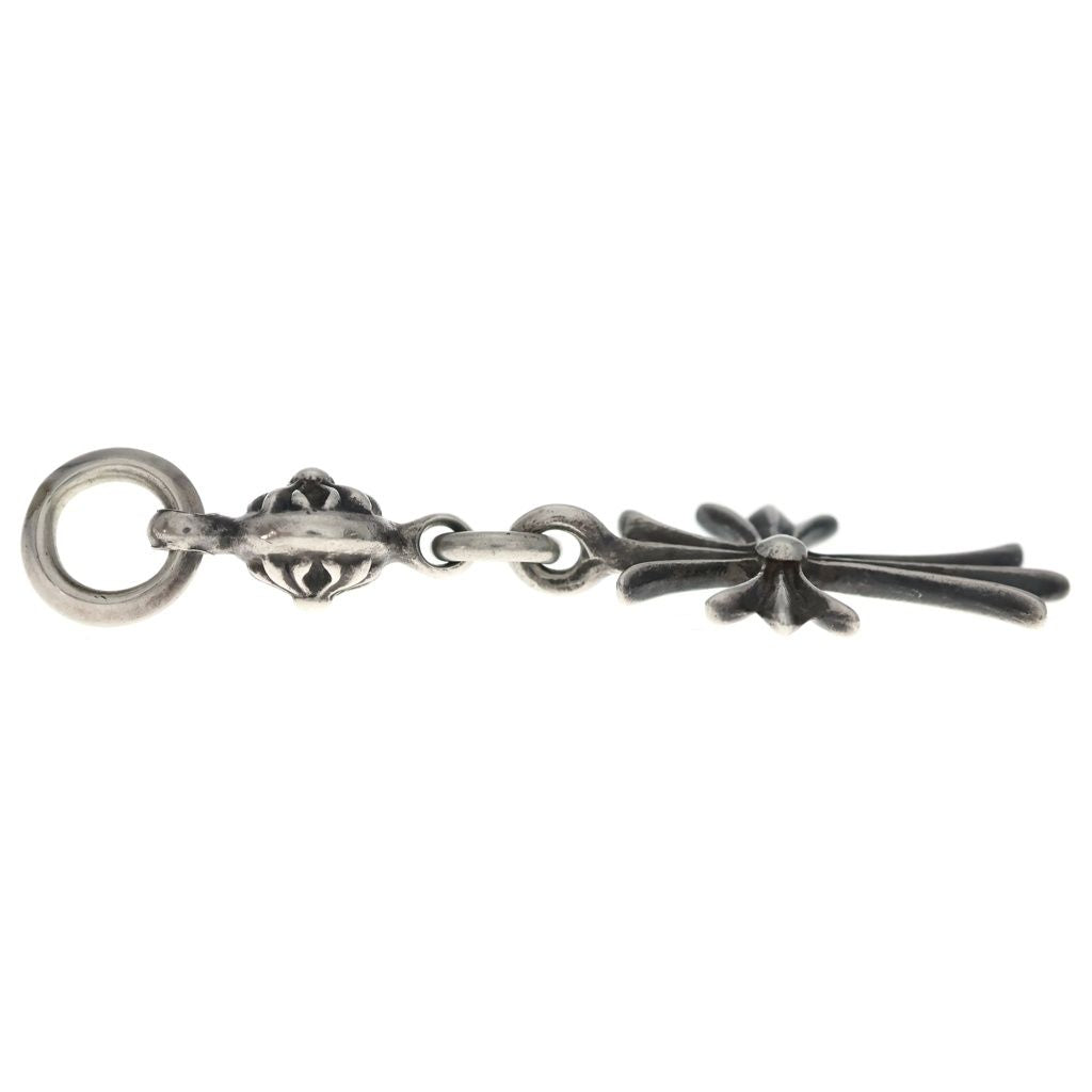 Chrome Hearts Tny CH Crs 1 Ball Tiny CH Cross Charm Pendant Top Silver — view 3