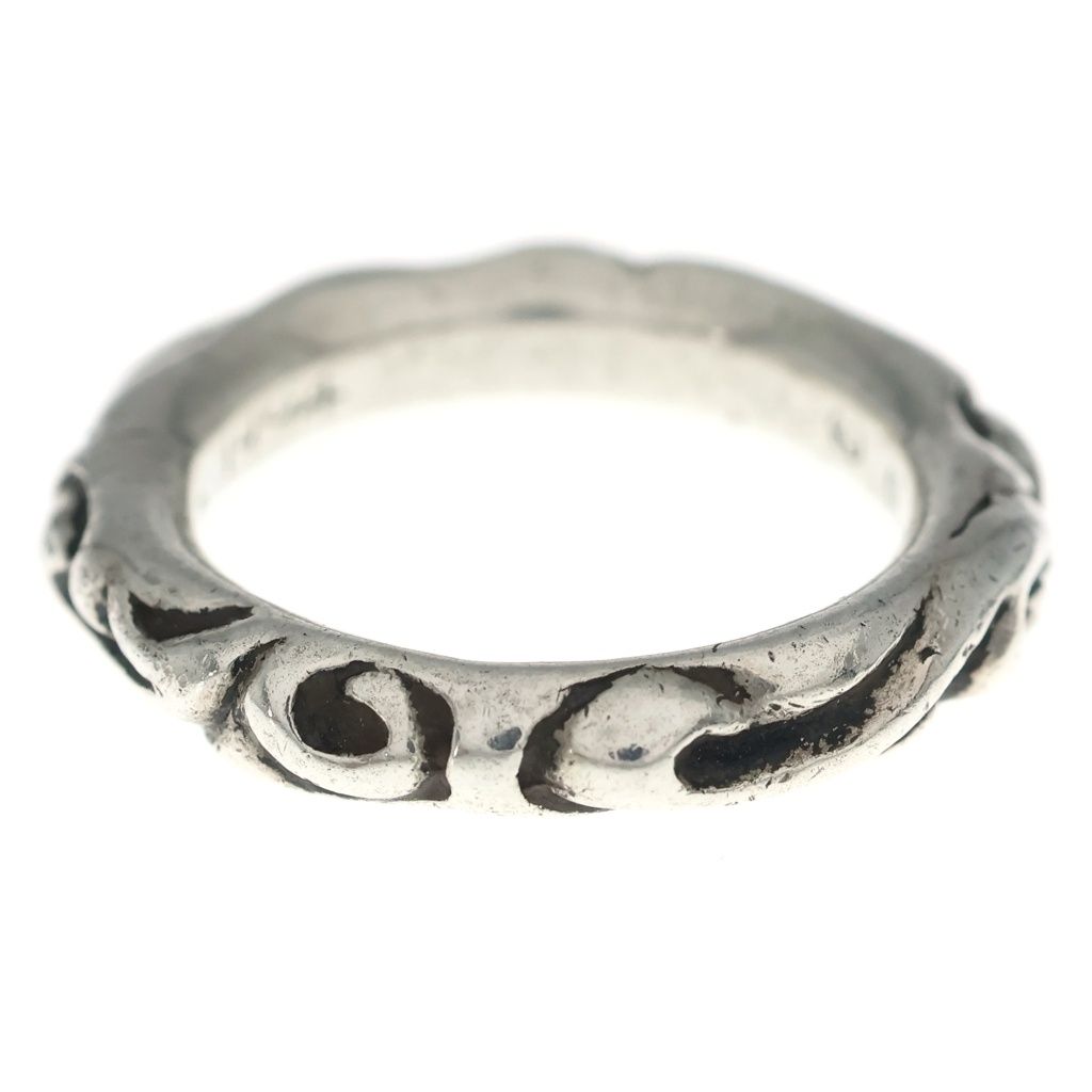 Chrome Hearts Scrl Band Scroll Ring Silver — view 2