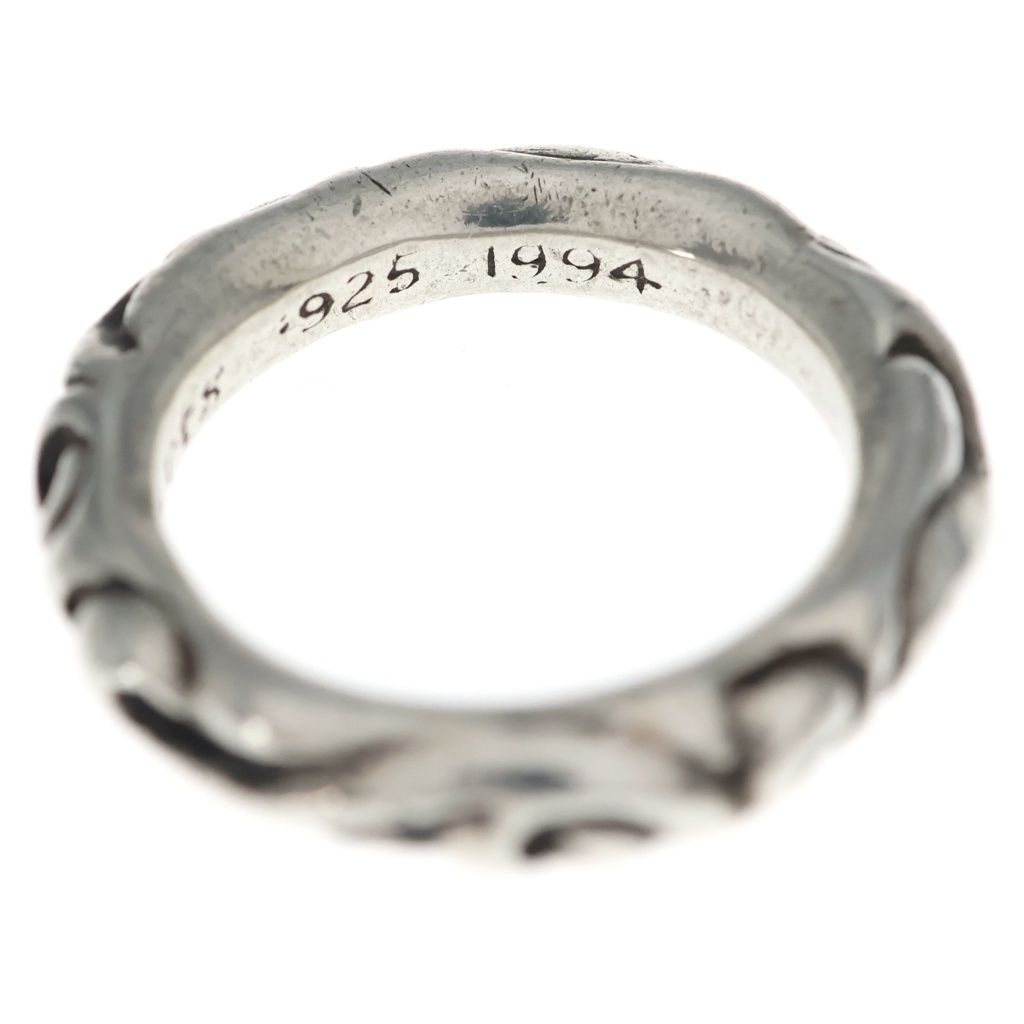 Chrome Hearts Scrl Band Scroll Ring Silver — view 5