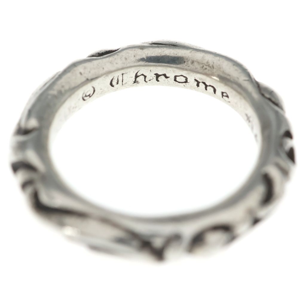 Chrome Hearts Scrl Band Scroll Ring Silver — view 4
