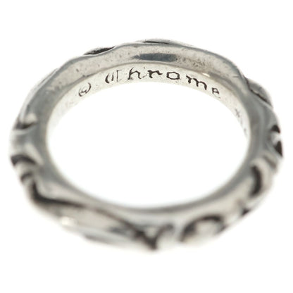 Chrome Hearts Scrl Band Scroll Ring Silver — view 4