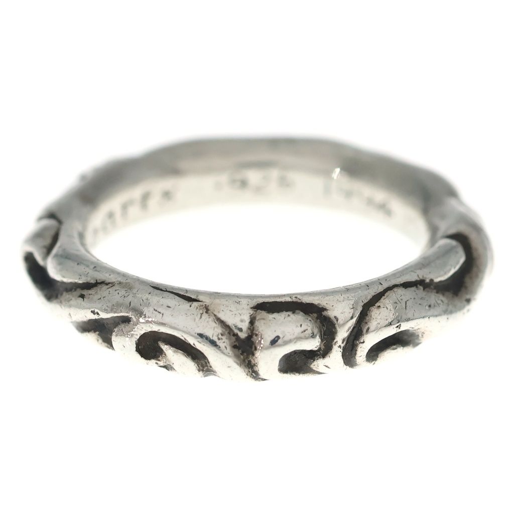 Chrome Hearts Scrl Band Scroll Ring Silver — view 3
