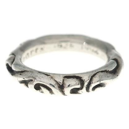 Chrome Hearts Scrl Band Scroll Ring Silver