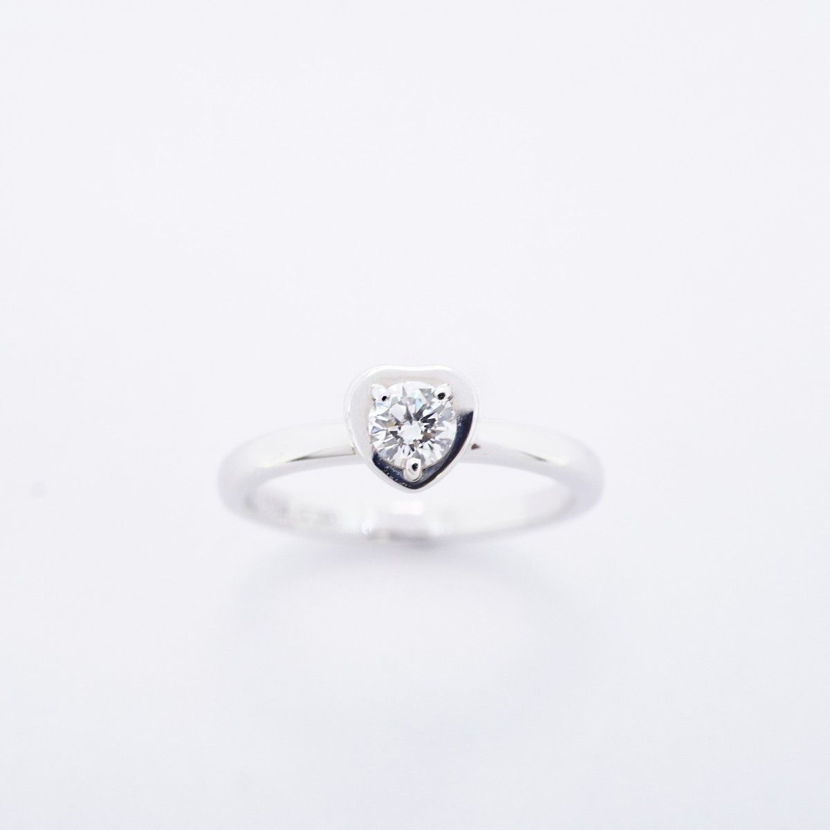 Cartier Ring Diamant Leger Heart 18k White Gold Diamond — view 2