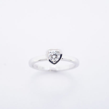 Cartier Ring Diamant Leger Heart 18k White Gold Diamond — view 2