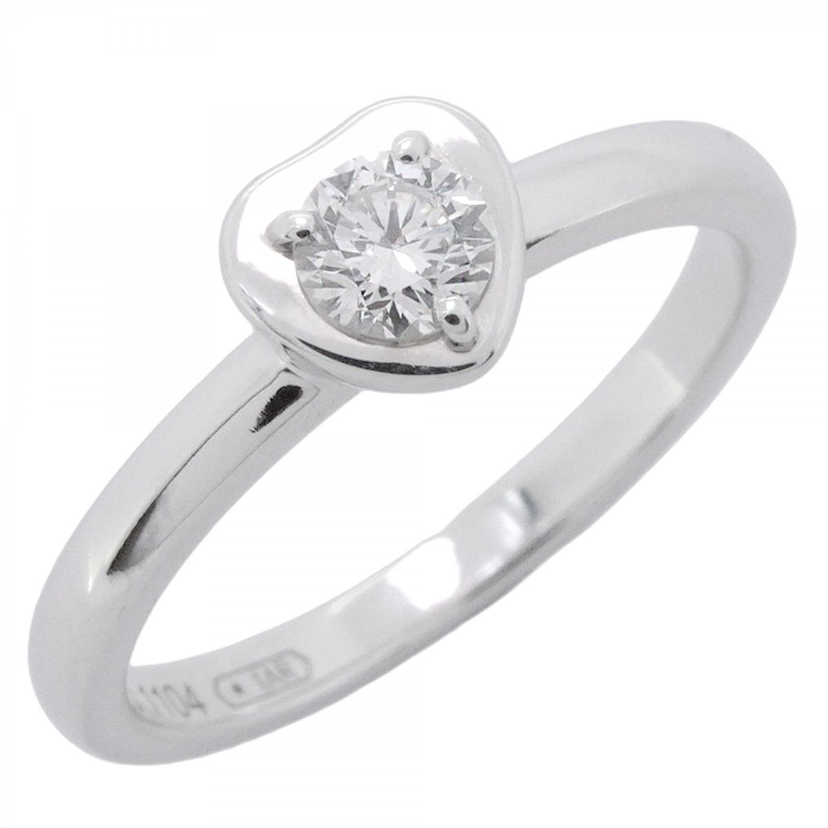 Cartier Ring Diamant Leger Heart 18k White Gold Diamond
