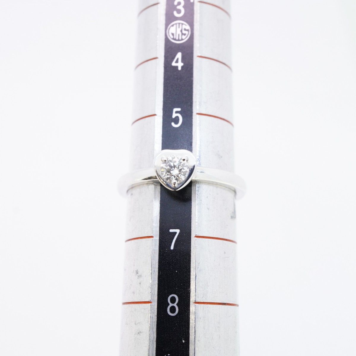 Cartier Ring Diamant Leger Heart 18k White Gold Diamond — view 6
