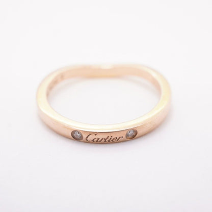 Cartier Ring Ballerina 18k Pink Gold Diamond 60 Flat — view 7