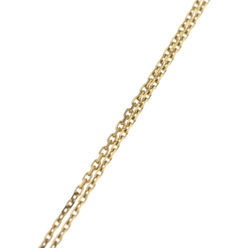Van Cleef & Arpels Sweet Alhambra Mother of Pearl Necklace Pendant Chain Gold — view 4