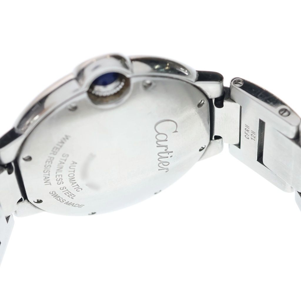 Cartier Baron Blue White Dial Ssat Stainless Steel Automatic Watch — view 5