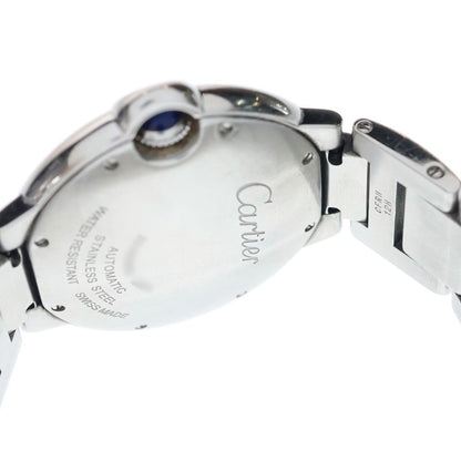 Cartier Baron Blue White Dial Ssat Stainless Steel Automatic Watch — view 5