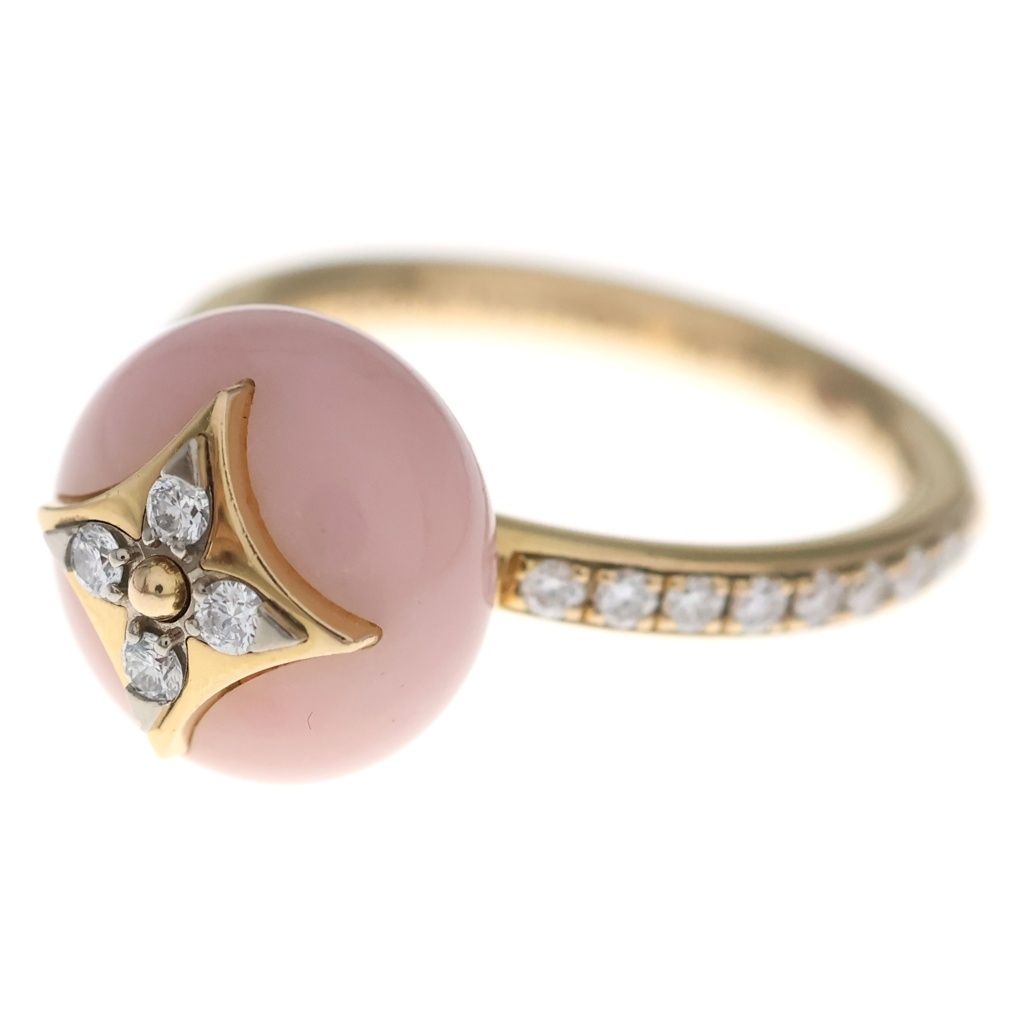 Louis Vuitton B Blossom Monogram Flower Ring 18k Pink Gold