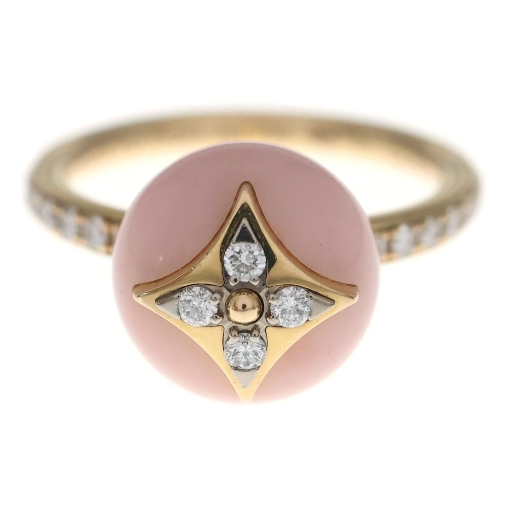 Louis Vuitton B Blossom Monogram Flower Ring 18k Pink Gold