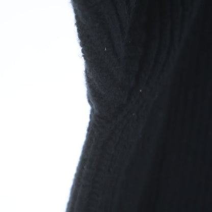 Celine Logo Oversize Ribbed Knit Black Wool Sweater — view 6