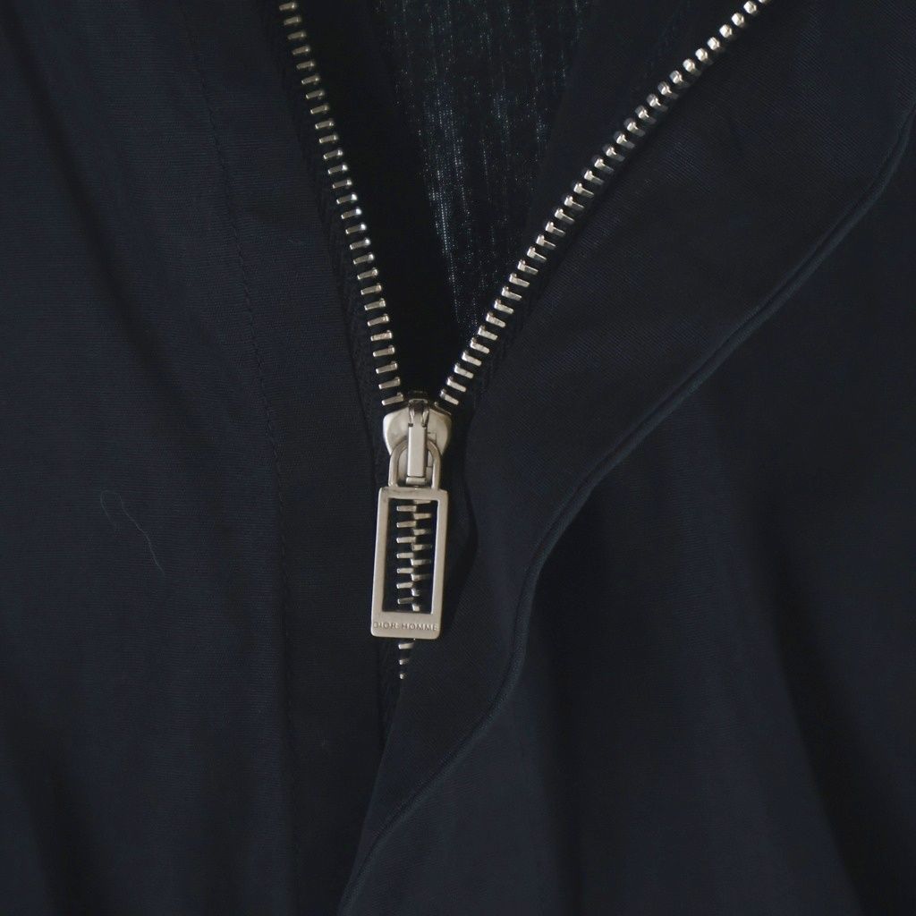 Dior Homme High Neck Zip Up Long Sleeve Shirt Black — view 5