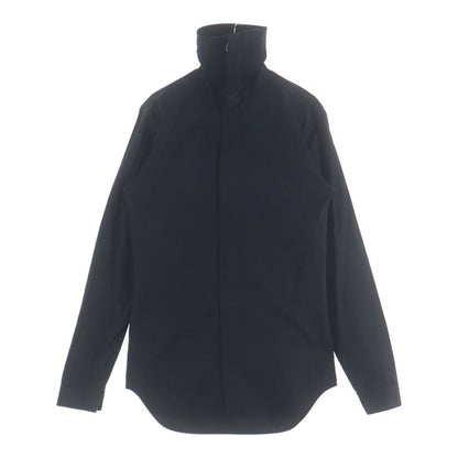 Dior Homme High Neck Zip Up Long Sleeve Shirt Black