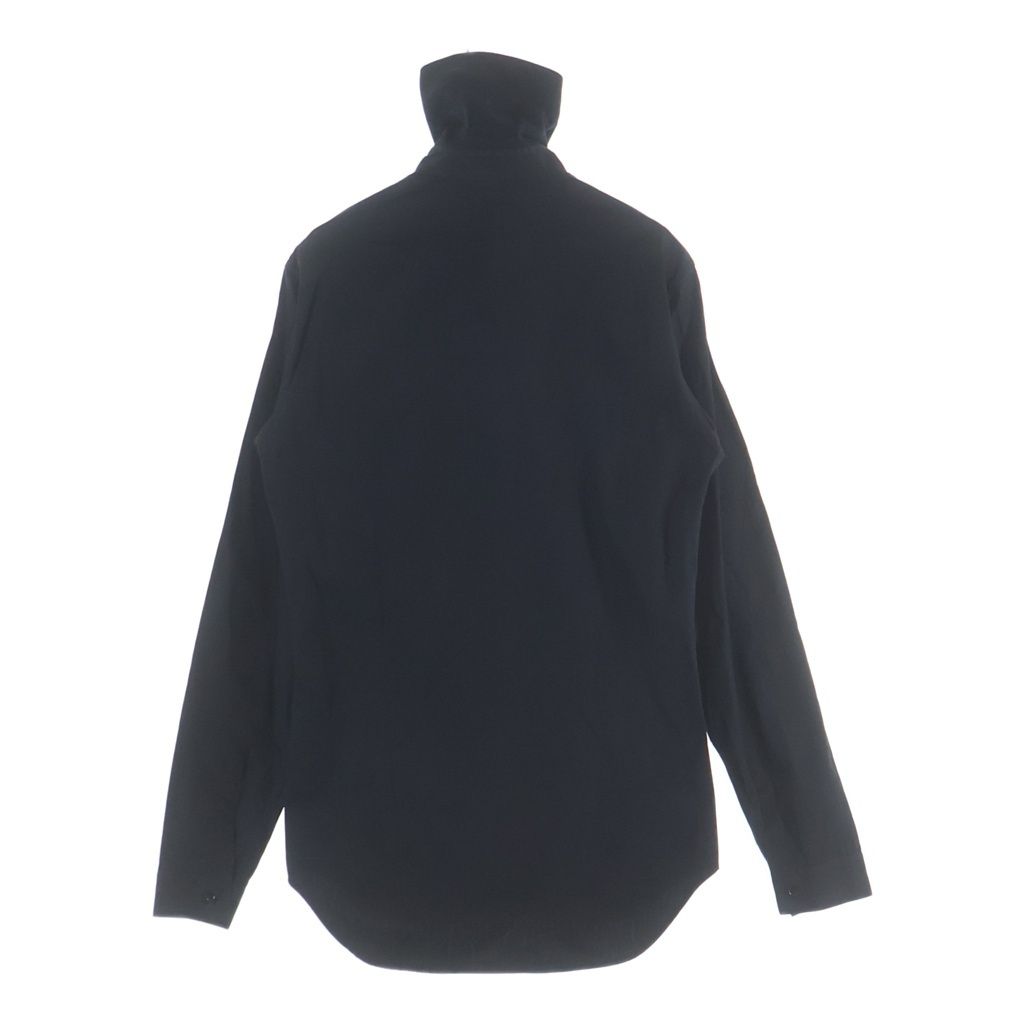 Dior Homme High Neck Zip Up Long Sleeve Shirt Black — view 2