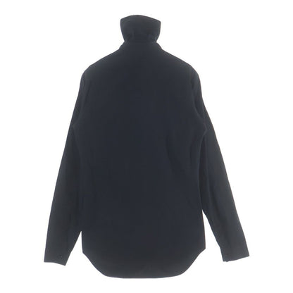 Dior Homme High Neck Zip Up Long Sleeve Shirt Black — view 2