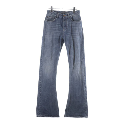 Balenciaga Boots Cut Denim Pants Indigo Blue #xs