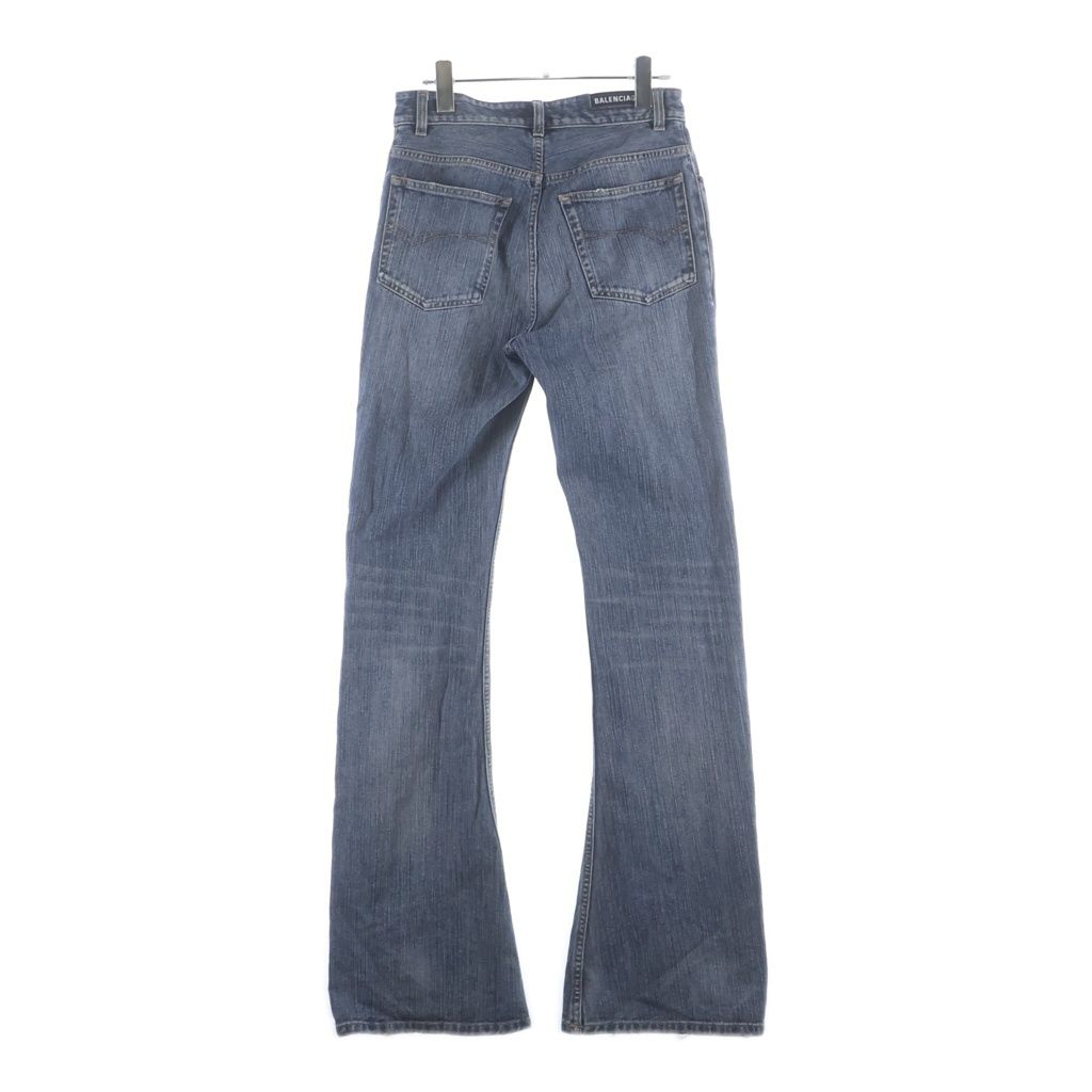 Balenciaga Boots Cut Denim Pants Indigo Blue #xs — view 2