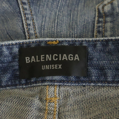 Balenciaga Boots Cut Denim Pants Indigo Blue #xs — view 6