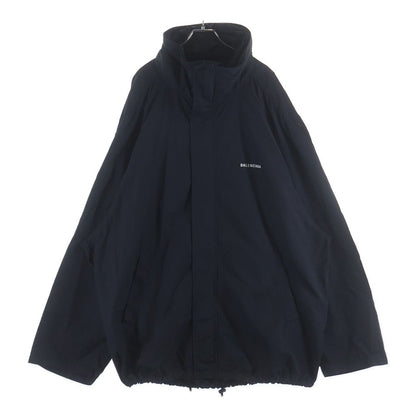 Balenciaga Oversized Nylon Jacket Black