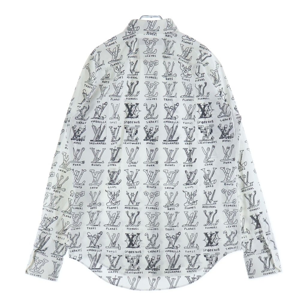 Louis Vuitton LV Logo Plays Graphic Cotton Regular Color Long Sleeve Shirt — view 2