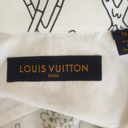 Louis Vuitton LV Logo Plays Graphic Cotton Regular Color Long Sleeve Shirt — view 6