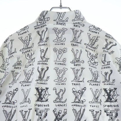 Louis Vuitton LV Logo Plays Graphic Cotton Regular Color Long Sleeve Shirt — view 4