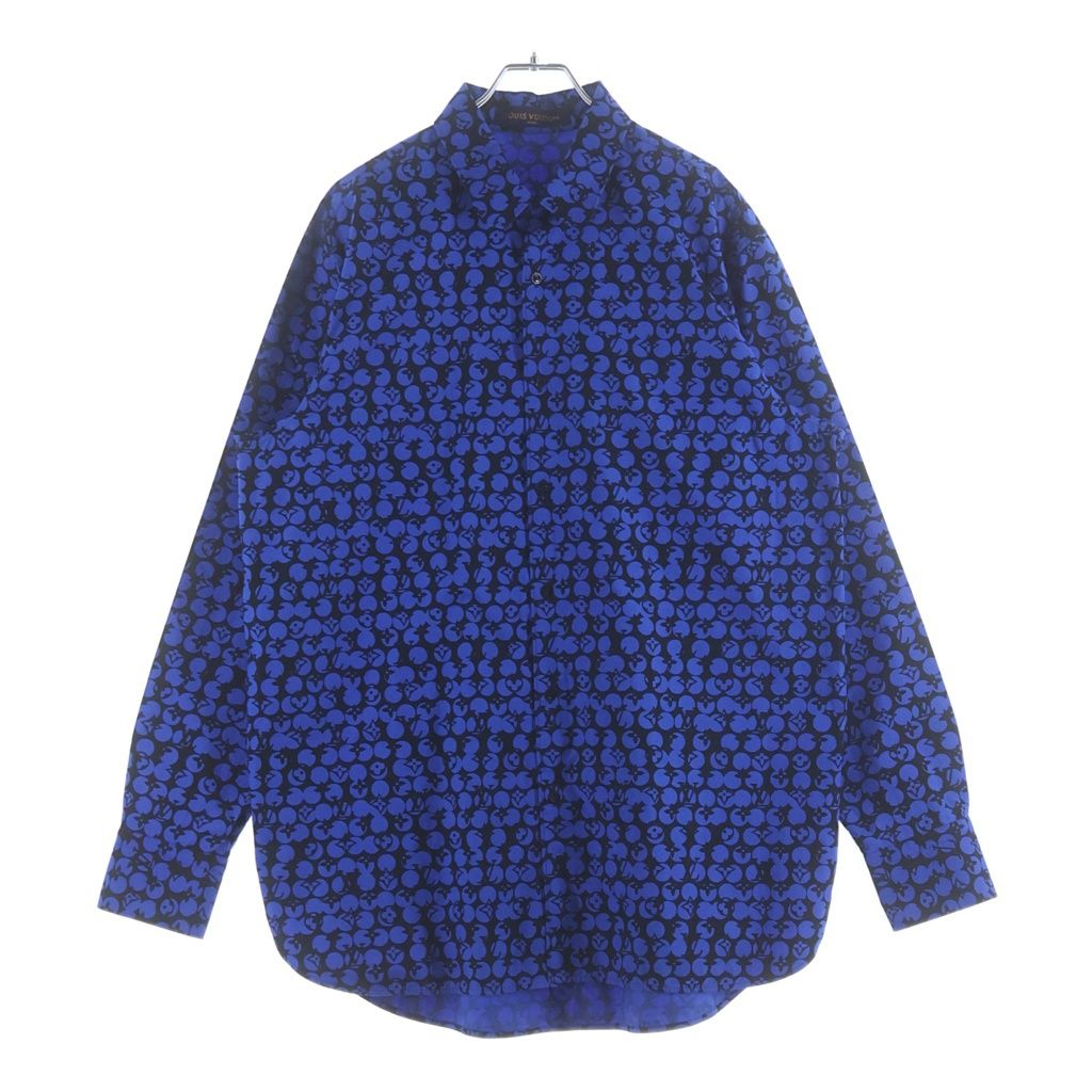 Louis Vuitton Perforated Monogram Pattern Dna Regular Color Long Sleeve Shirt