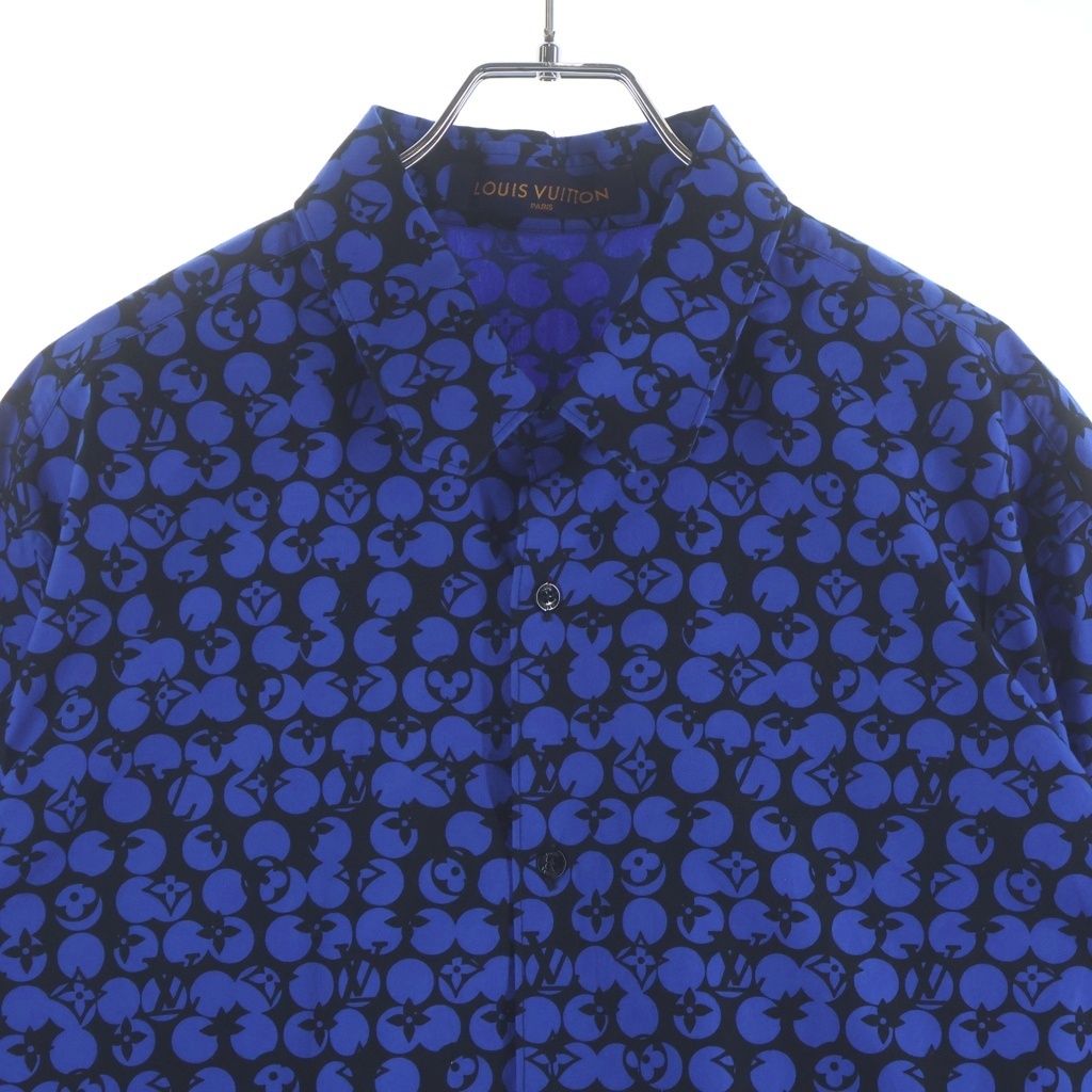 Louis Vuitton Perforated Monogram Pattern Dna Regular Color Long Sleeve Shirt — view 3