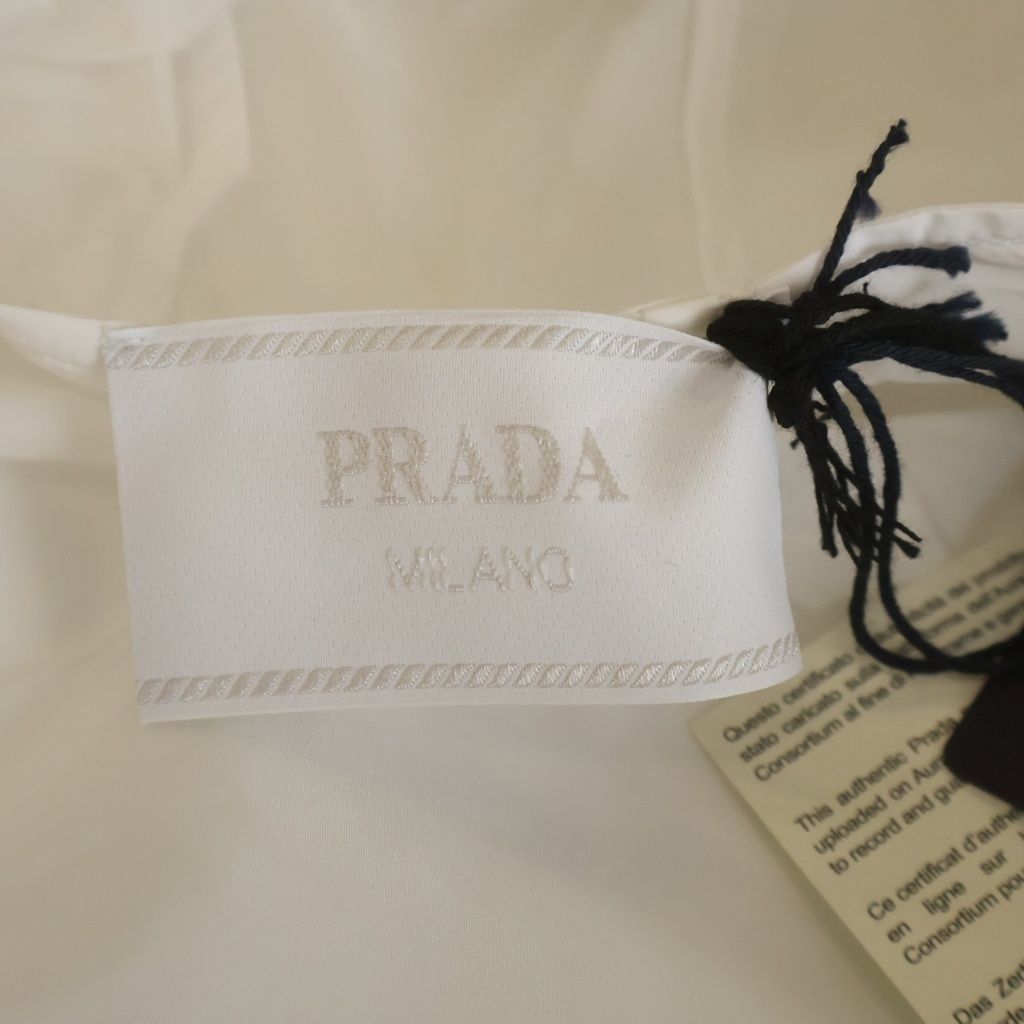 Prada Hooded Zip Up Re-Nylon Jacket White — view 6
