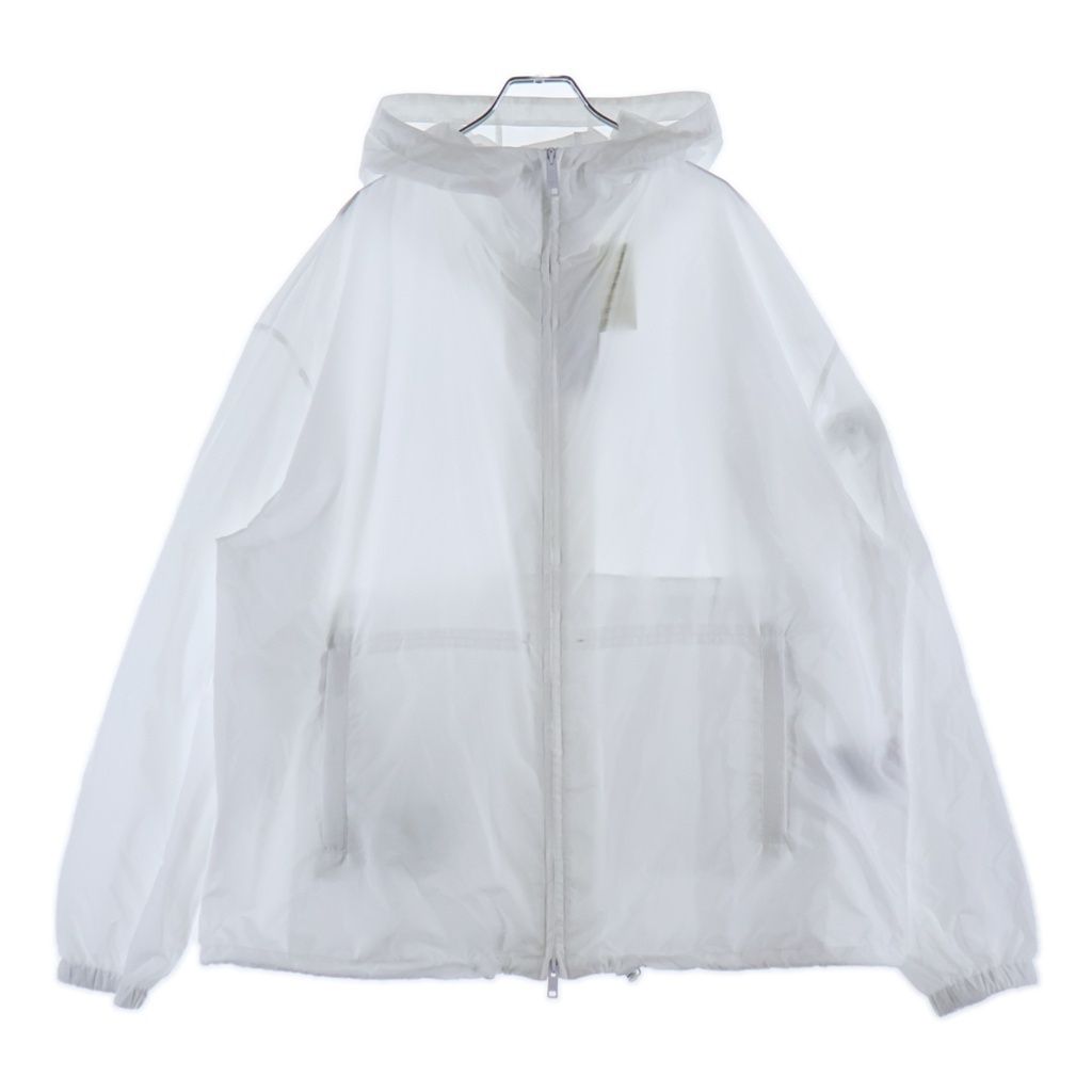 Prada Hooded Zip Up Re-Nylon Jacket White