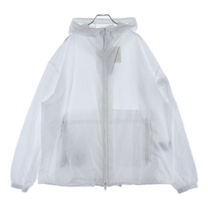 Prada Hooded Zip Up Re-Nylon Jacket White