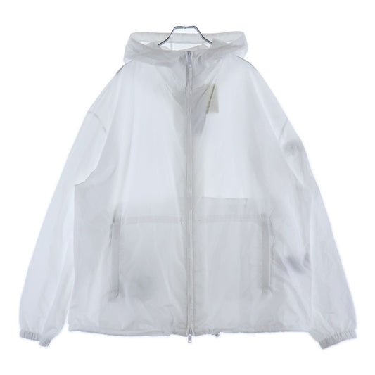 Prada Hooded Zip Up Re-Nylon Jacket White