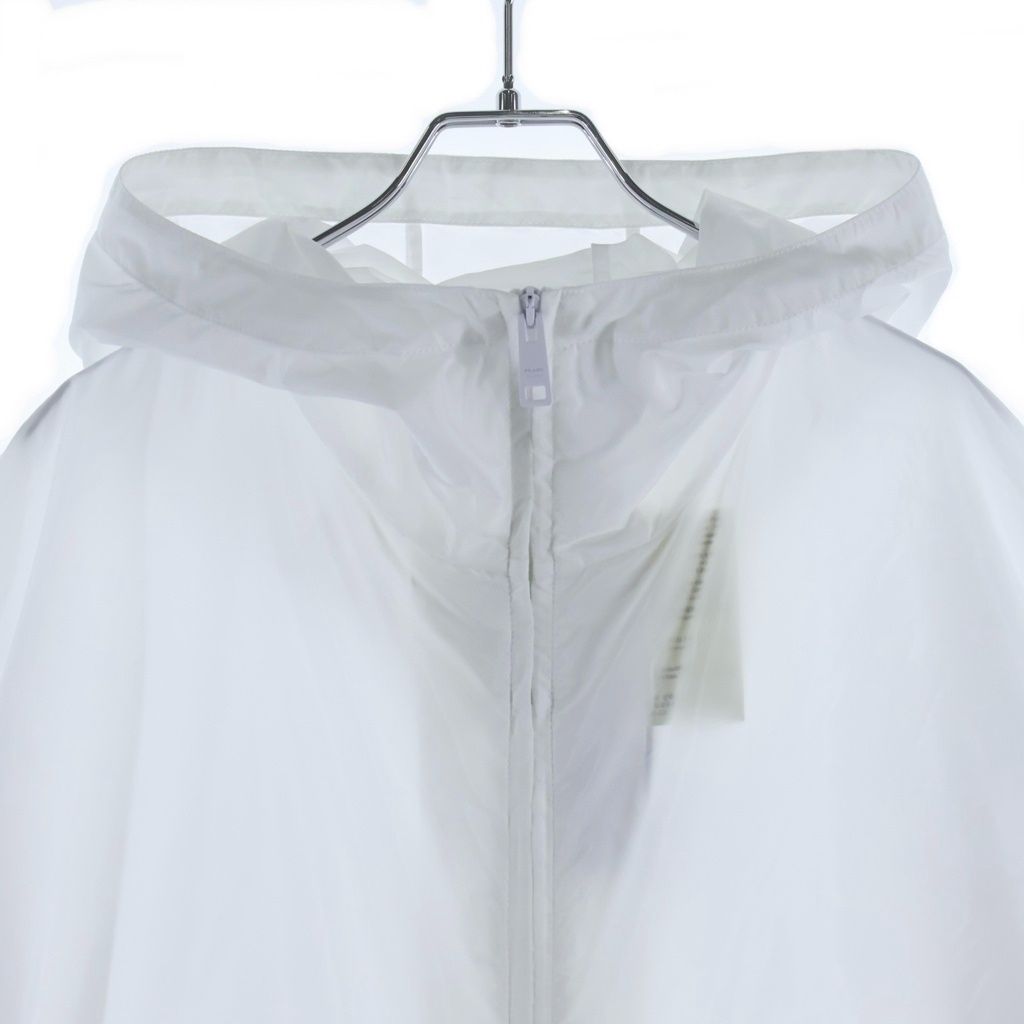 Prada Hooded Zip Up Re-Nylon Jacket White — view 3